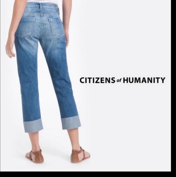 Citizens Of Humanity Dani Cropped Straight Leg Jeans Size 28 - Picture 5 of 15